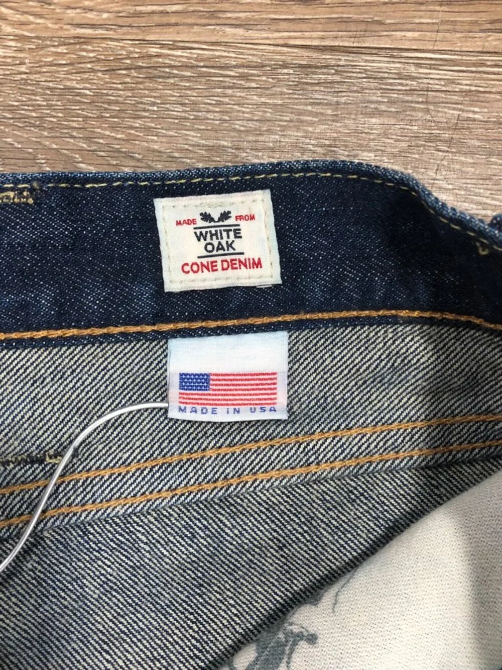 Levis 511 Jeans Mens Tag 38x32 White Oak Cone Denim Dark Blue USA Actual 38x32